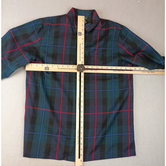 Vtg Lauren Ralph Lauren Full Zip Shirt Sz L Campbell of Cawdor Wool Tartan Plaid - Picture 6 of 8